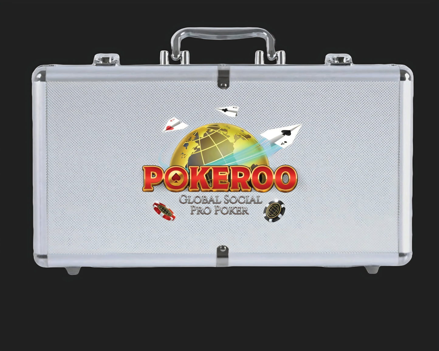 POKEROO Chip Gift Set (silver case)