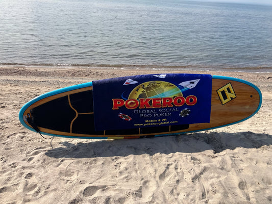 POKEROO Beach Towel (blue) 30x60
