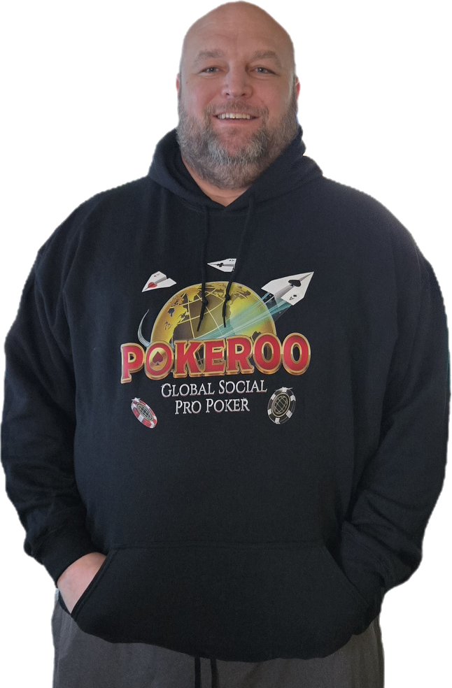 POKEROO Gildan Unisex Hoodie 3xl - 5xl (front logo)