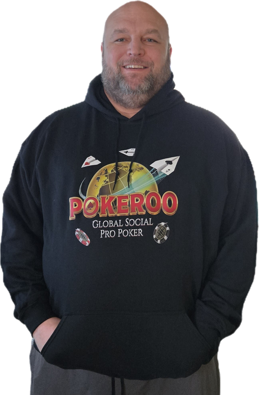 POKEROO Gildan Unisex Hoodie 3xl - 5xl (front logo)