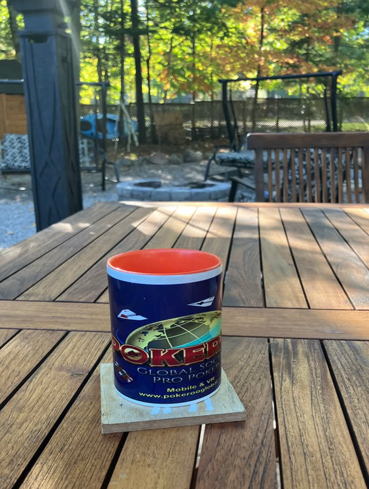POKEROO Mug with Color Inside 12oz